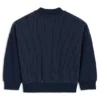 Kids’ cardigan in striped stretch fabric Kids’ cardigan in striped stretch fabric