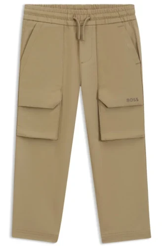 Kids’ cargo pants in stretch cotton