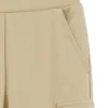 Kids’ cargo tracksuit bottoms in stretch piqué