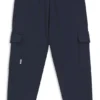 Kids’ cargo tracksuit bottoms in stretch piqué