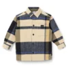 Kids’ checked-cotton shirt with branded pocket