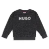 Kids’ cheetah-print sweatshirt with rear zip