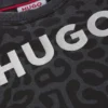 Kids’ cheetah-print sweatshirt with rear zip