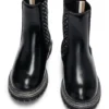 Kids’ Chelsea boots in patent leather with monogram panels Kids’ Chelsea boots in patent leather with monogram panels