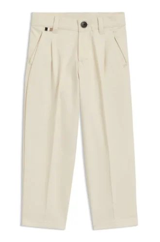 Kids’ chinos in stretch-cotton twill