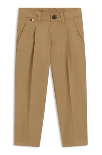 Kids’ chinos in stretch-cotton twill