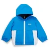 Kids’ color-block windbreaker with appearing monogram print