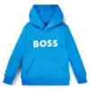 Kids’ contrast-logo hoodie in a cotton blend Kids’ contrast-logo hoodie in a cotton blend