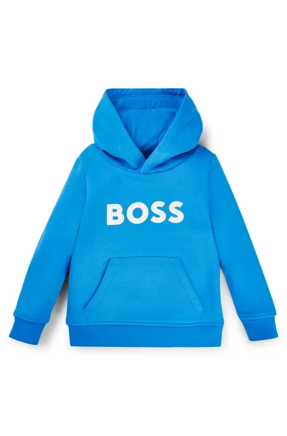 Kids’ contrast-logo hoodie in a cotton blend Kids’ contrast-logo hoodie in a cotton blend