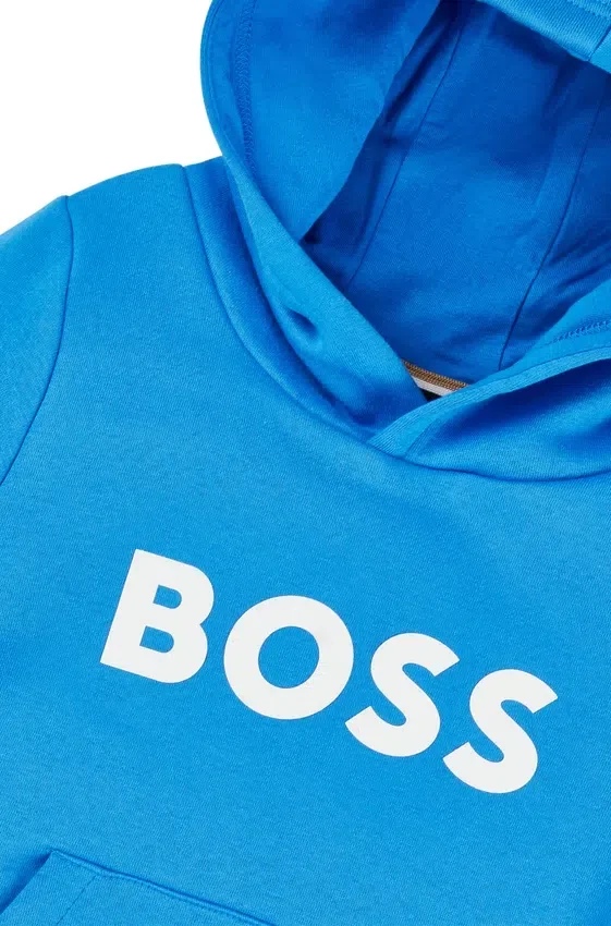 Kids’ contrast-logo hoodie in a cotton blend Kids’ contrast-logo hoodie in a cotton blend