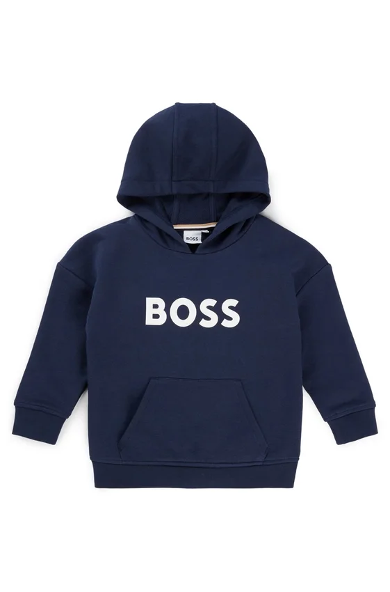 Kids’ contrast-logo hoodie in a loose fit Kids’ contrast-logo hoodie in a loose fit