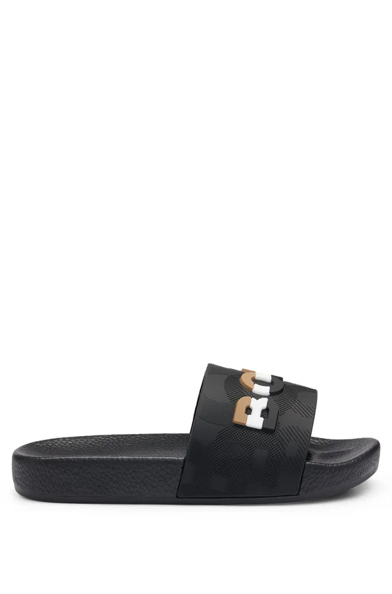 Kids’ contrast-logo slides in PVC Kids’ contrast-logo slides in PVC