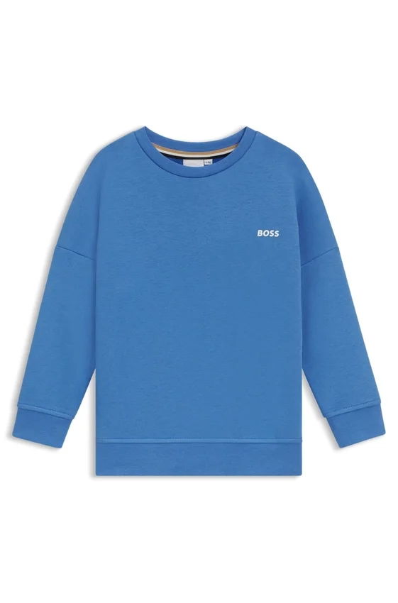 Kids’ contrast-logo sweatshirt in a cotton blend Kids’ contrast-logo sweatshirt in a cotton blend