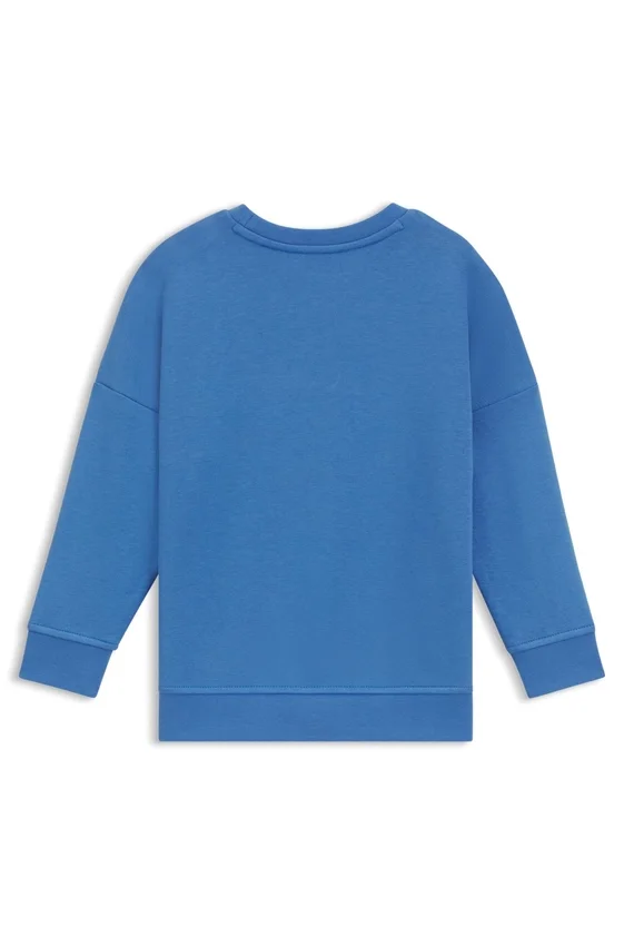 Kids’ contrast-logo sweatshirt in a cotton blend Kids’ contrast-logo sweatshirt in a cotton blend