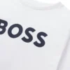 Kids’ contrast-logo T-shirt in cotton jersey