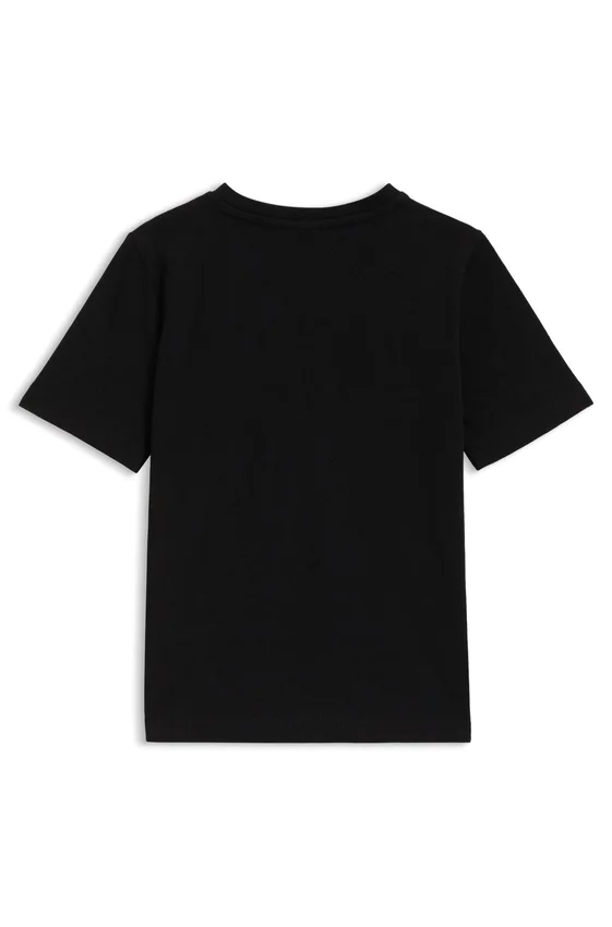 Kids’ contrast-logo T-shirt in cotton jersey Kids’ contrast-logo T-shirt in cotton jersey
