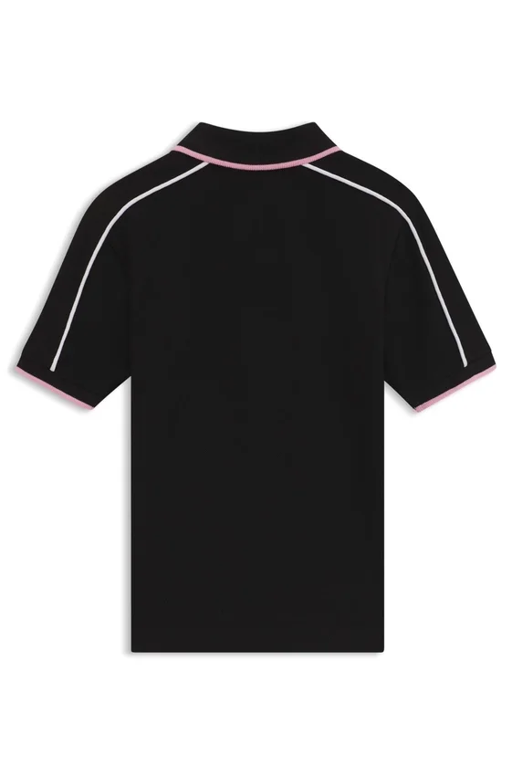 Kids’ contrast-stripe polo shirt in cotton piqué Kids’ contrast-stripe polo shirt in cotton piqué