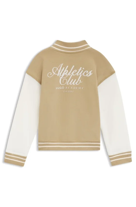 Kids’ cotton-blend jacket with back artwork Kids’ cotton-blend jacket with back artwork
