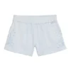 Kids’ cotton-blend shorts with broderie anglaise Kids’ cotton-blend shorts with broderie anglaise