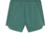 Kids’ cotton-blend shorts with logo plaque