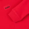 Kids’ cotton-blend sweatshirt with red logo label