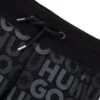 Kids’ cotton-blend tracksuit bottoms with all-over logo print