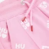 Kids’ cotton-blend tracksuit bottoms with logos and hearts Kids’ cotton-blend tracksuit bottoms with logos and hearts