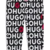 Kids’ cotton-blend tracksuit bottoms with repeat-logo print