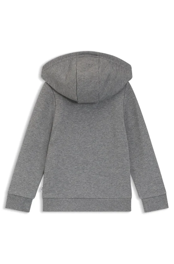 Kids’ cotton-blend zip-up hoodie with Double B monogram Kids’ cotton-blend zip-up hoodie with Double B monogram