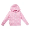 Kids’ cotton-blend zip-up hoodie with logos and hearts Kids’ cotton-blend zip-up hoodie with logos and hearts