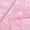 Kids’ cotton-blend zip-up hoodie with logos and hearts Kids’ cotton-blend zip-up hoodie with logos and hearts