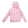 Kids’ cotton-blend zip-up hoodie with logos and hearts Kids’ cotton-blend zip-up hoodie with logos and hearts
