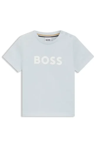 Kids’ cotton jersey T-shirt with logo print