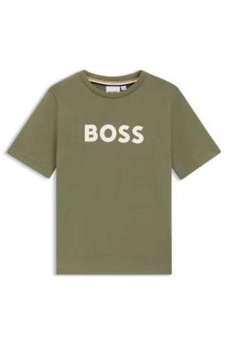 Kids’ cotton-jersey T-shirt with logo print