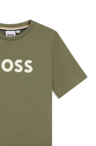Kids’ cotton-jersey T-shirt with logo print