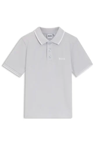 Kids’ cotton piqué polo shirt