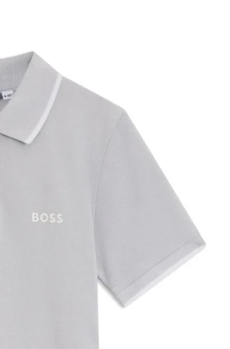 Kids’ cotton piqué polo shirt