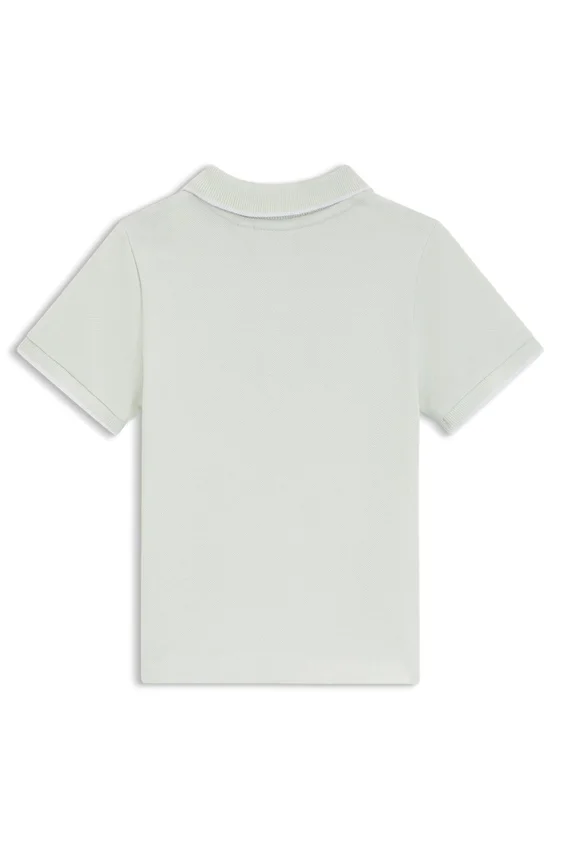 Kids’ cotton piqué polo shirt with logo print Kids’ cotton piqué polo shirt with logo print