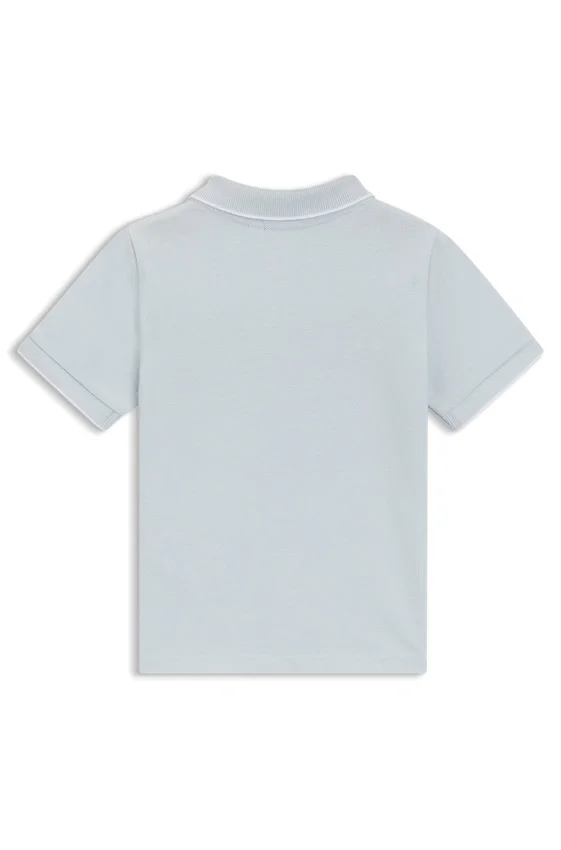 Kids’ cotton piqué polo shirt with logo print Kids’ cotton piqué polo shirt with logo print