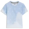 Kids’ cotton T-shirt with Double B monograms and clouds