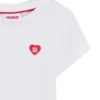Kids’ cotton T-shirt with heart-shaped embroidered logo Kids’ cotton T-shirt with heart-shaped embroidered logo