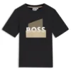 Kids’ cotton T-shirt with logo graphic
