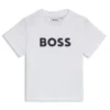 Kids’ cotton T-shirt with logo print