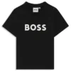 Kids’ cotton T-shirt with logo print