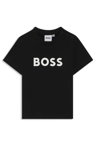 Kids’ cotton T-shirt with logo print