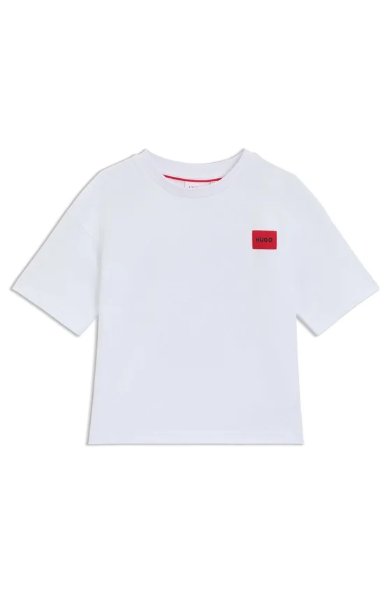 Kids’ cotton T-shirt with rear artwork Kids’ cotton T-shirt with rear artwork