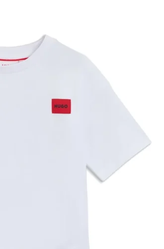 Kids’ cotton T-shirt with rear artwork