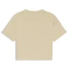Kids’ cotton T-shirt with velvet-effect logo