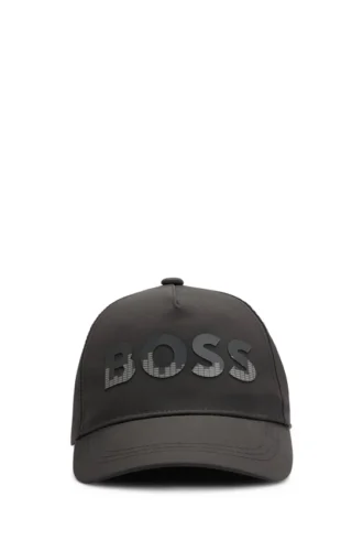 Kids’ cotton-twill cap with decorative reflective logo