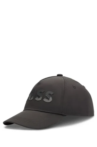 Kids’ cotton-twill cap with decorative reflective logo